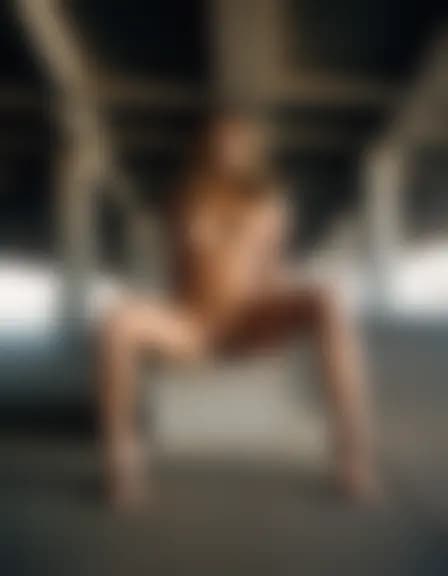 Ella getting a creampie in a dark parking garage.