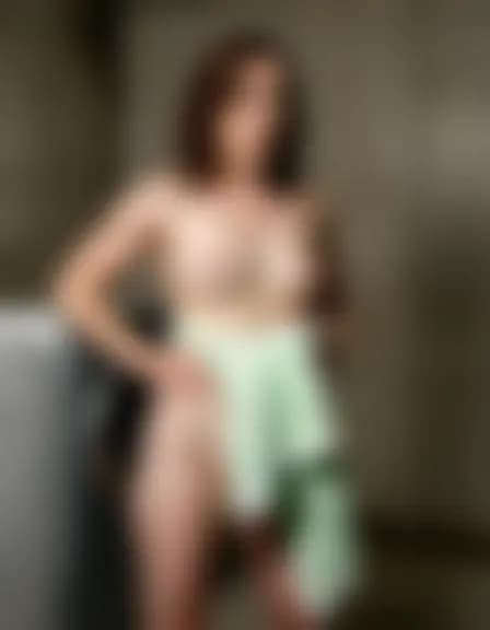 Zoe in a basement laundry room; harsh fluorescent lights.